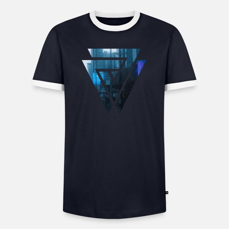 Corée Séoul T-shirt contrasté Homme