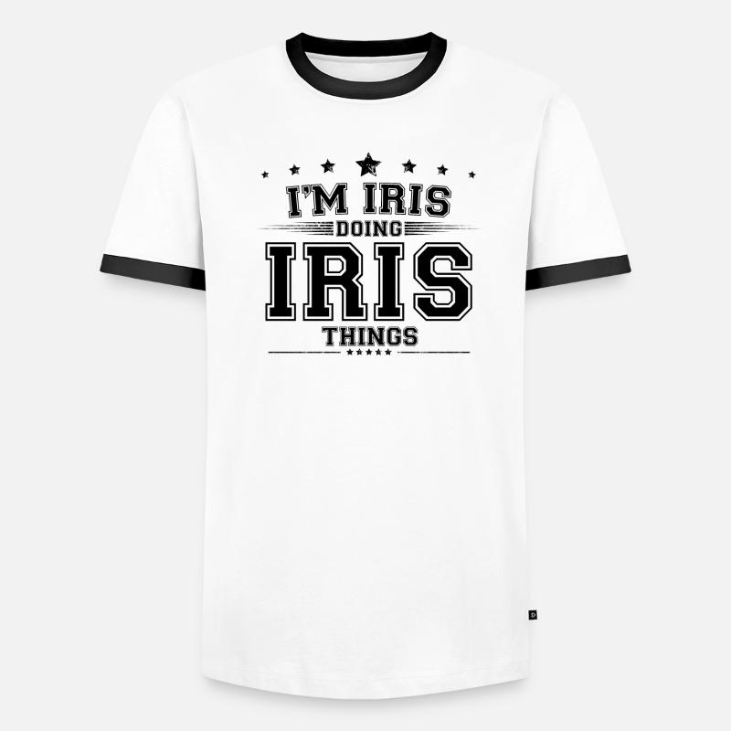 i’m Iris doing Iris things Men's Ringer Shirt