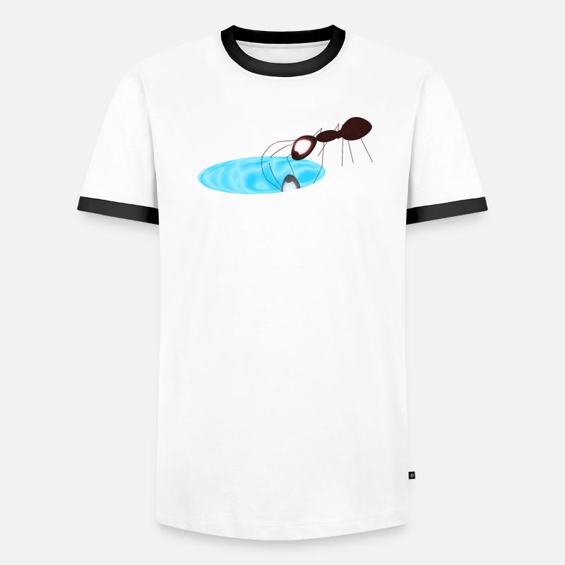 Ameise Männer Kontrast-T-Shirt