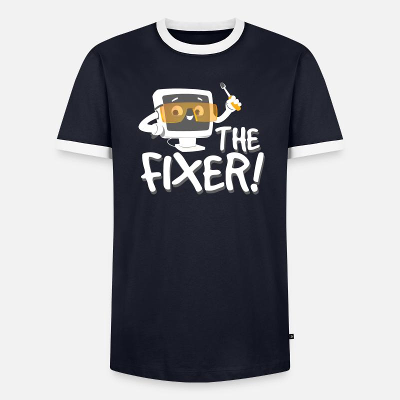 The Fixer Tech Support - Men's Ringer Shirt - undefined