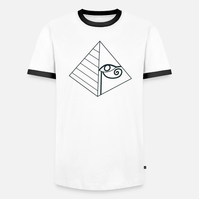œil pyramidal T-shirt contrasté Homme