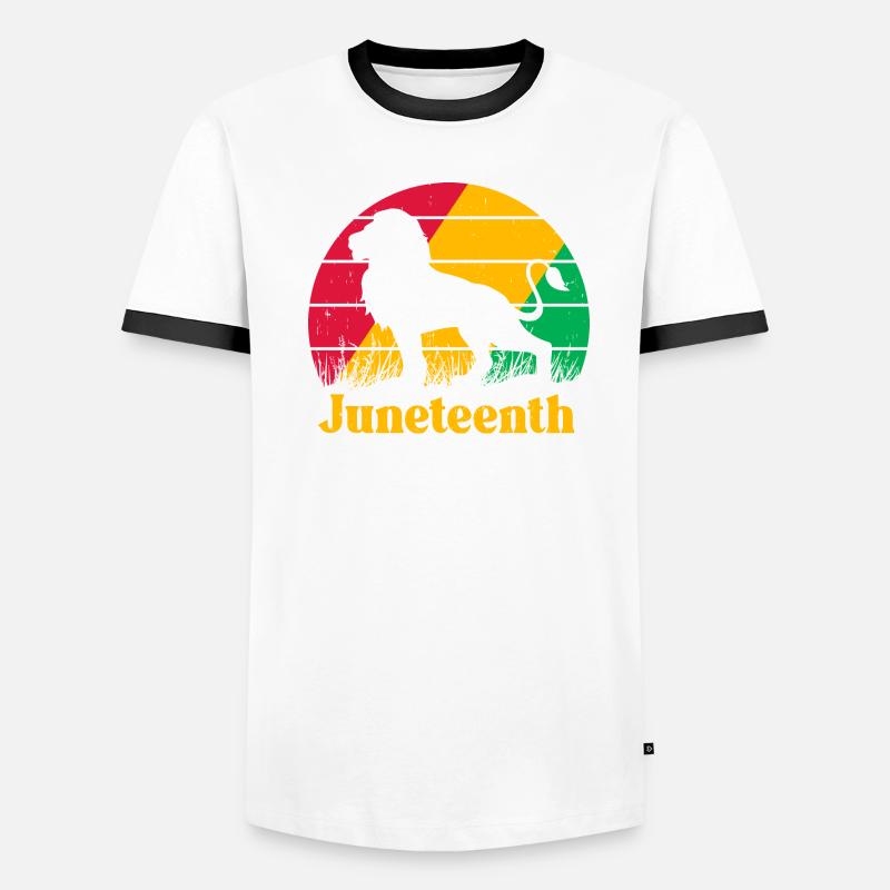 Juneteenth T-shirt contrasté Homme