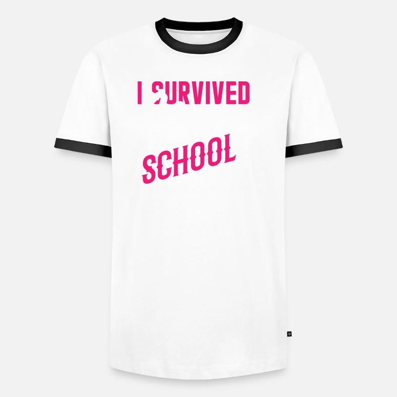 I survived nursing school Men's Ringer Shirt