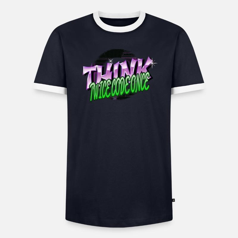 citation de déclaration du développeur frontend T-shirt contrasté Homme