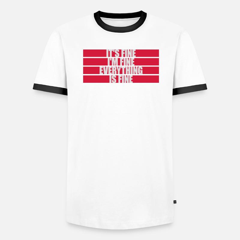 Tout va bien devis T-shirt contrasté Homme