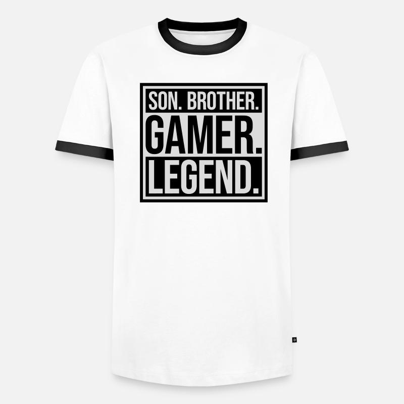 Fils Frère Gamer Légende T-shirt contrasté Homme