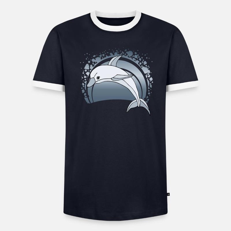 Dauphin T-shirt contrasté Homme