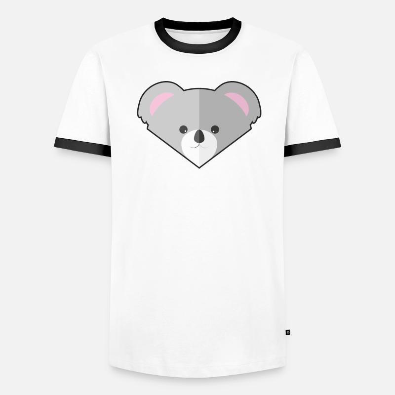 Koala simple mignon T-shirt contrasté Homme