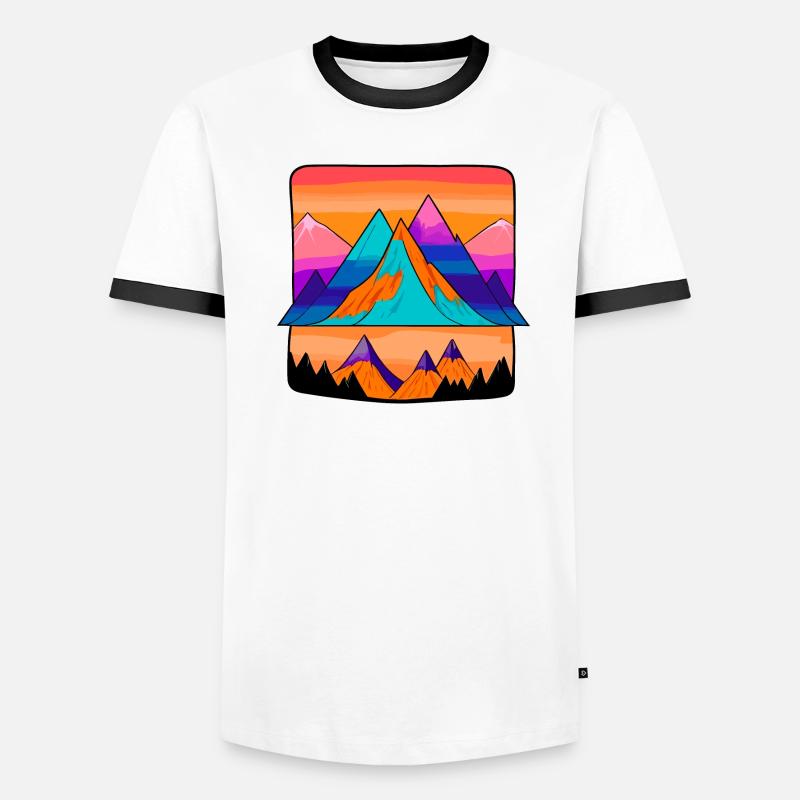 Collines sur collines T-shirt contrasté Homme