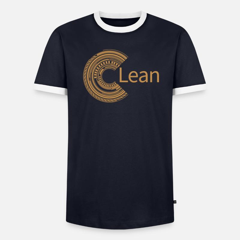 Für Lean Männer Kontrast-T-Shirt