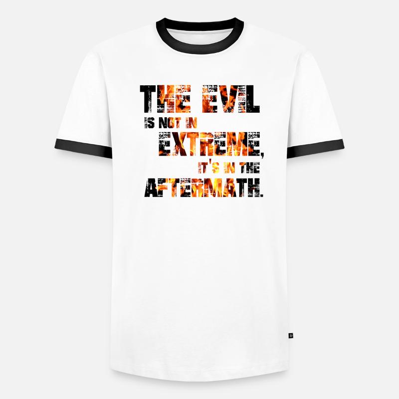 Le mal n’est pas dans les extrêmes, il est dans l’après-temps T-shirt contrasté Homme