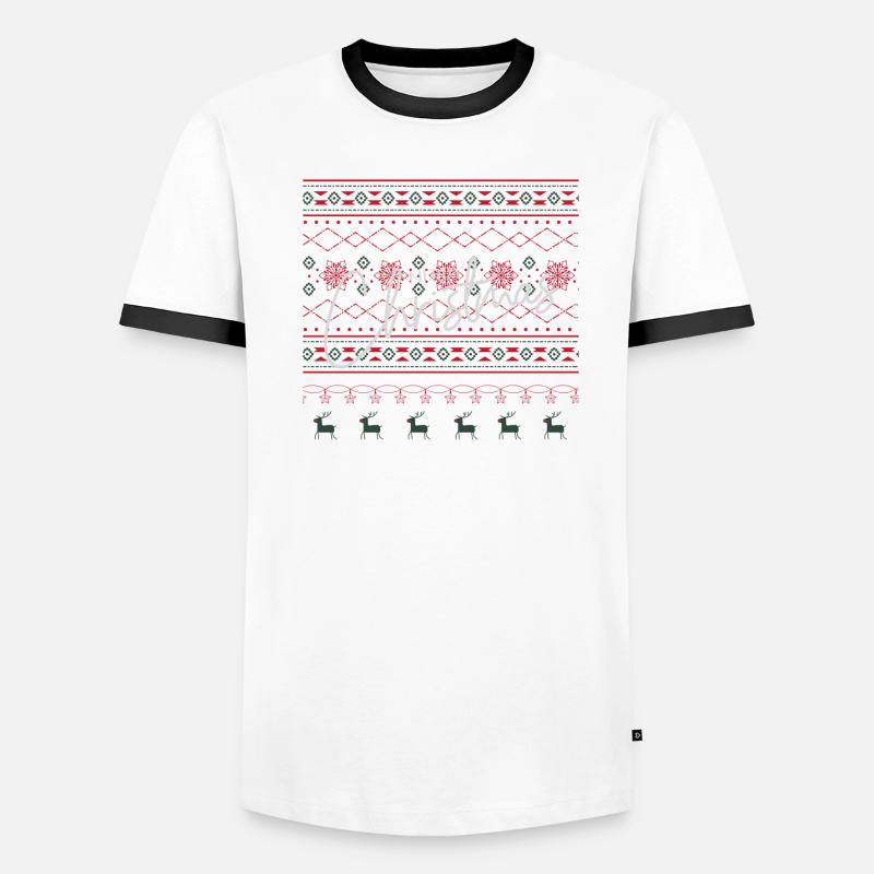 Laid de Noël Pull - Joyeux Noël T-shirt contrasté Homme