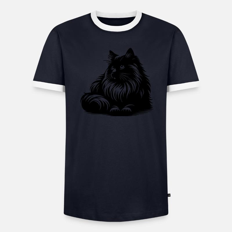 Ragdoll Katze Männer Kontrast-T-Shirt