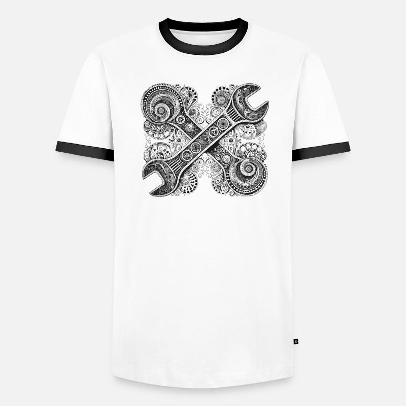 Clés à fourche T-shirt contrasté Homme