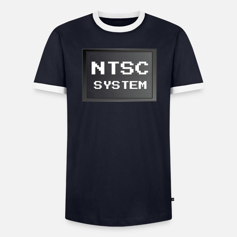 Retrogaming - NTSC system Men's Ringer Shirt