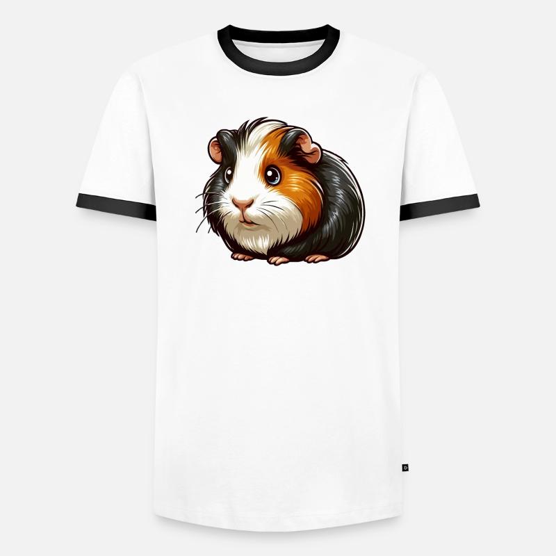 Fourrure de cochon d’Inde T-shirt contrasté Homme