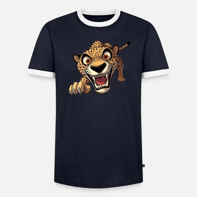 Attaques de guépards T-shirt contrasté Homme