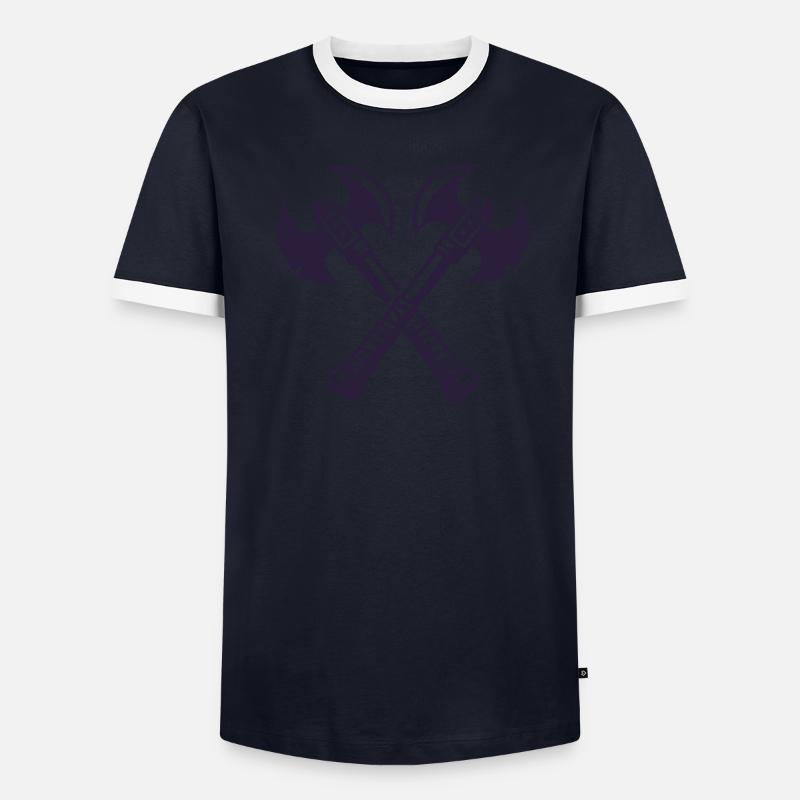 Hache 2 T-shirt contrasté Homme