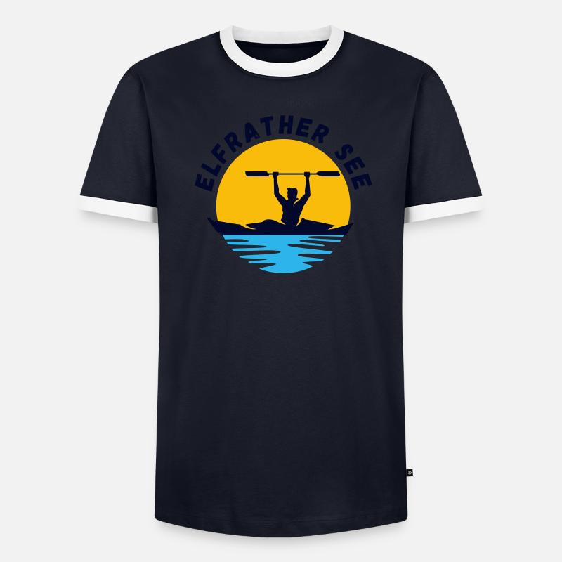 Elfrather See Männer Kontrast-T-Shirt