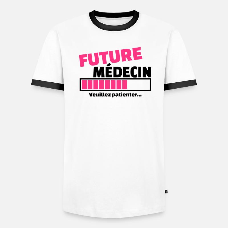 future médecin T-shirt contrasté Homme