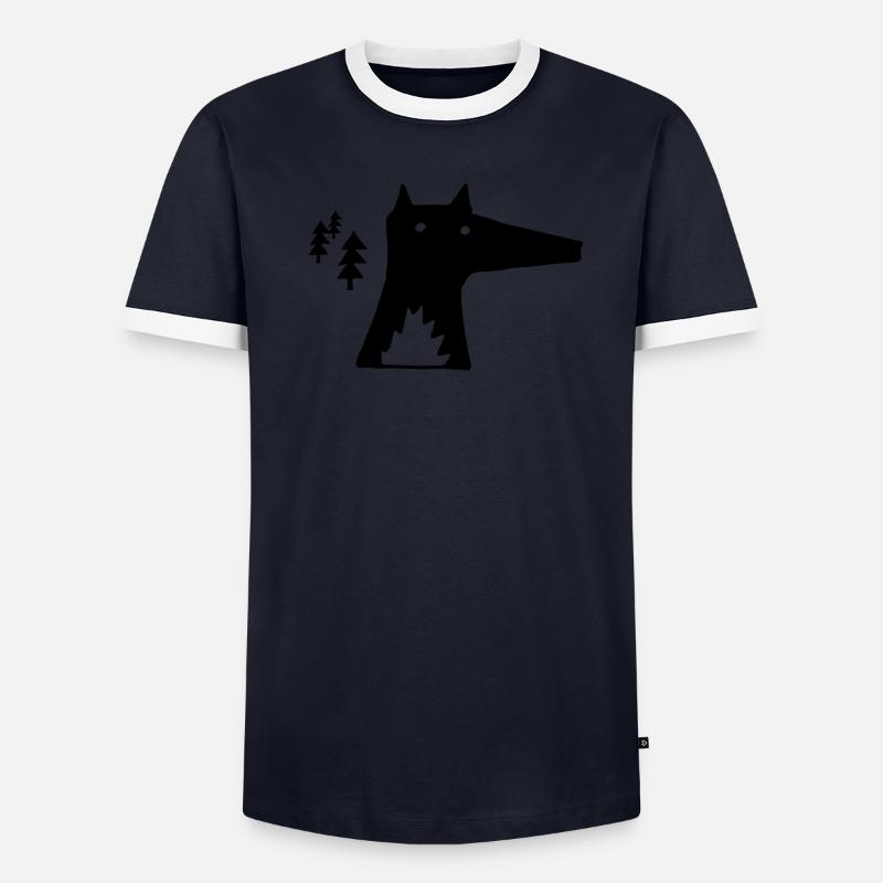 Fox forest drawing Men's Ringer Shirt