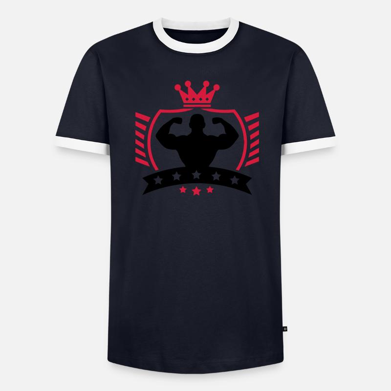 bodybuilder_shield_ym2 T-shirt contrasté Homme