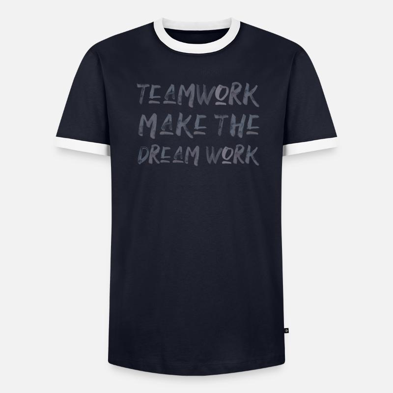 teamwork dream work d’équipe sort T-shirt contrasté Homme