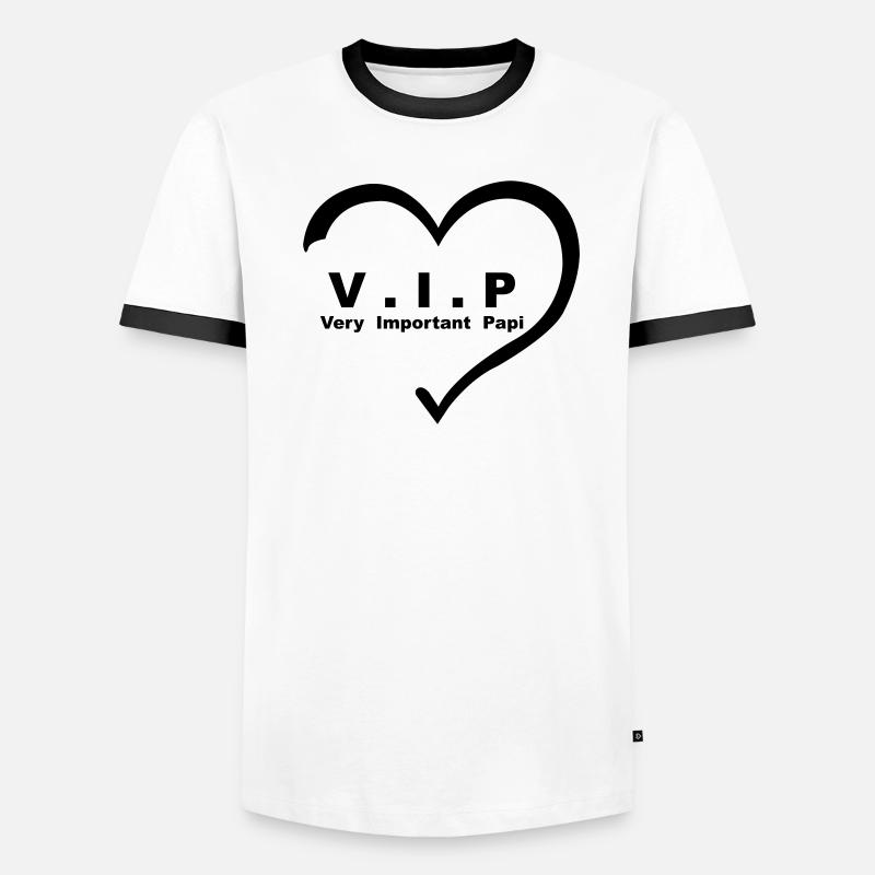 VIP Very Important Papi papy coeur 01 T-shirt contrasté Homme