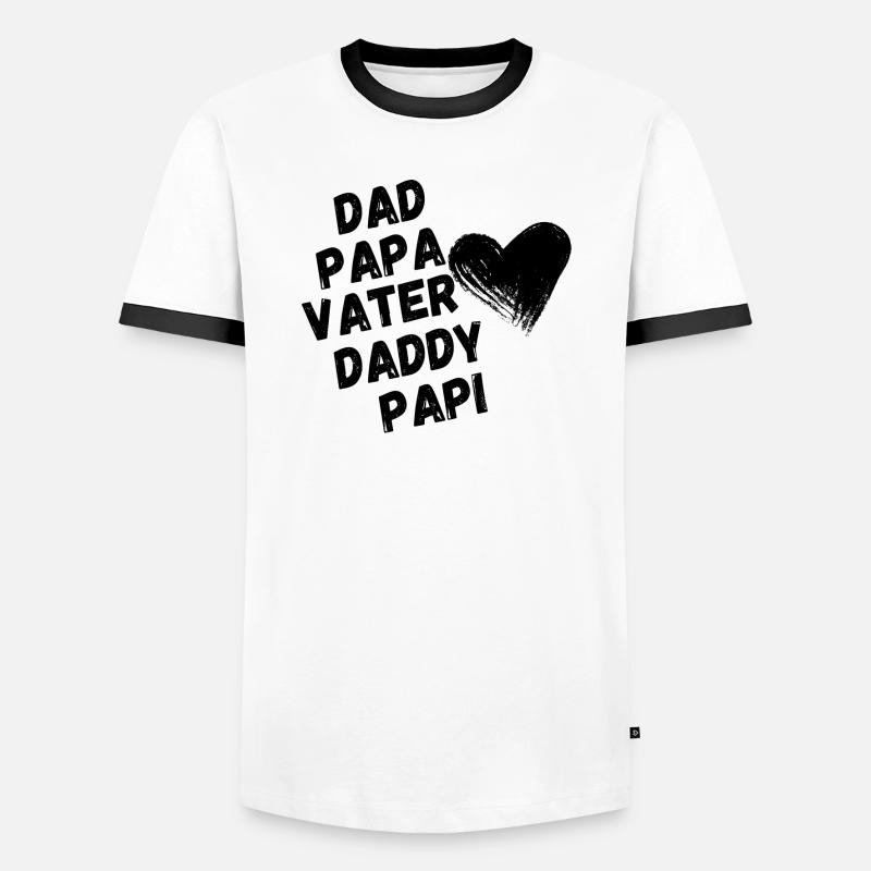 Dad, Papa, Vater - Vatertag Geschenk Männer Kontrast-T-Shirt