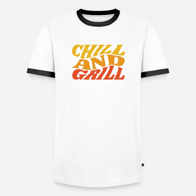 Réfrigérer et griller T-shirt contrasté Homme