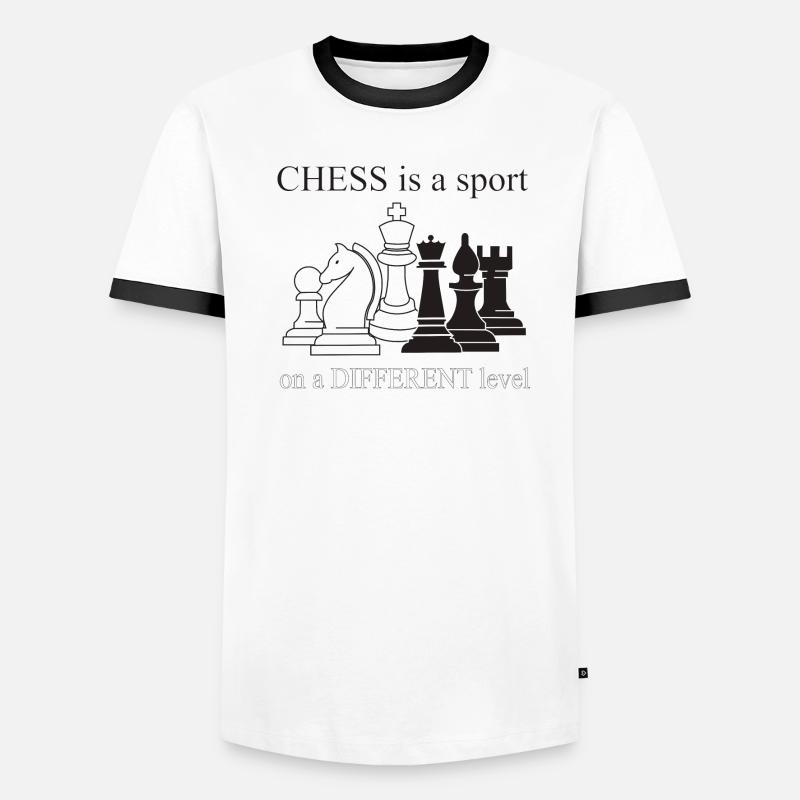 CHESS IS A DIFFERENT LEVEL Men's Ringer Shirt
