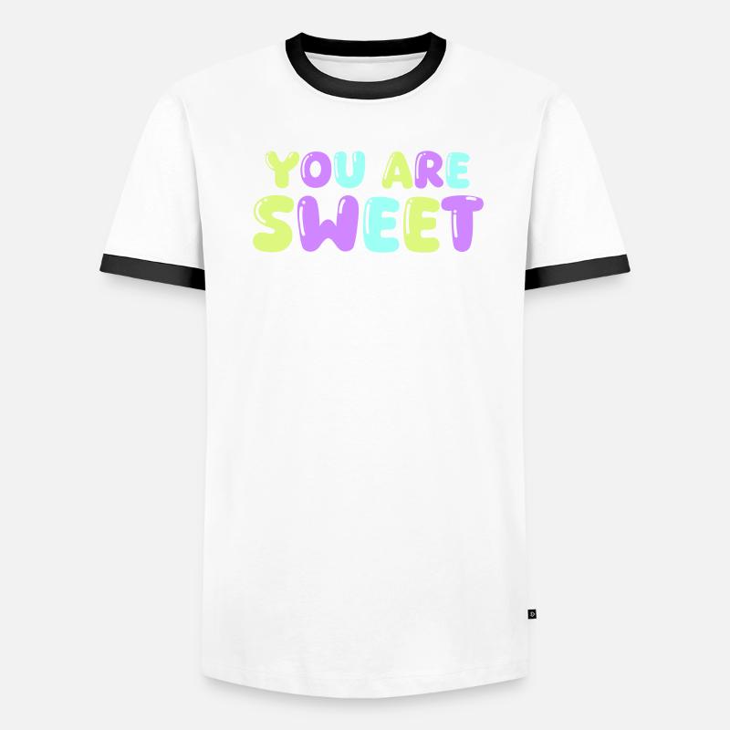 tu es doux T-shirt contrasté Homme