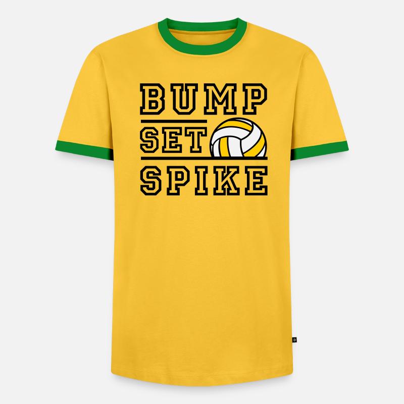 Bump Set Spike - Farbwechsel möglich - Männer Kontrast-T-Shirt - undefined