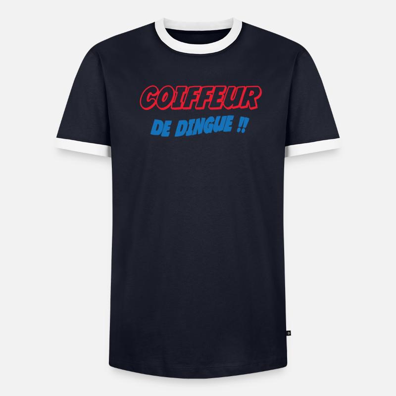 COIFFEUR de dingue !!! T-shirt contrasté Homme