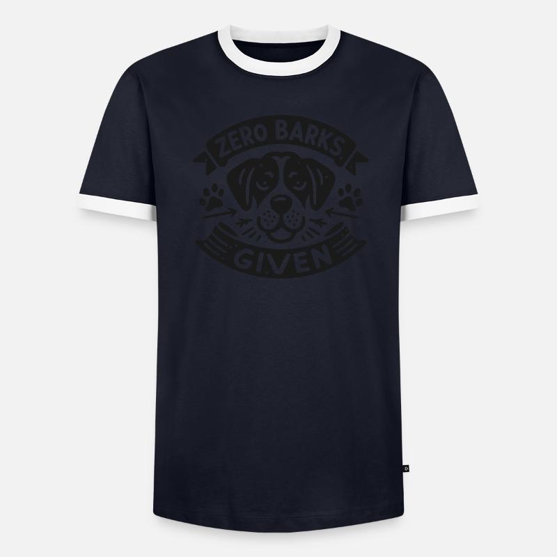 Zero Barks Given Men's Ringer Shirt