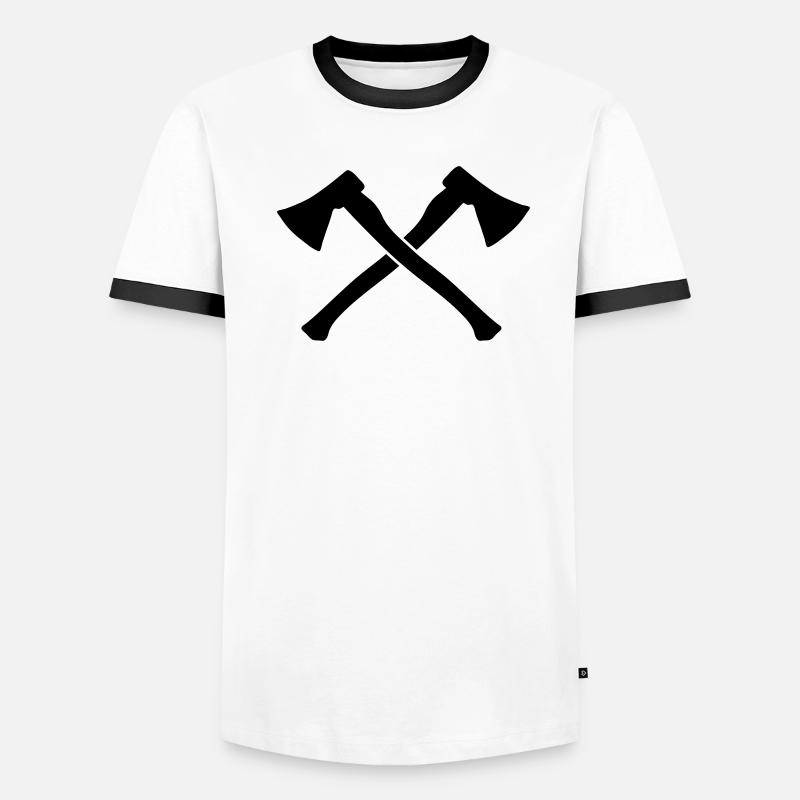 Axt Männer Kontrast-T-Shirt