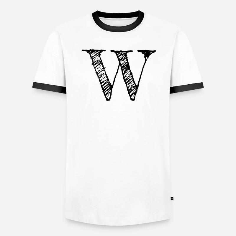 W T-shirt contrasté Homme