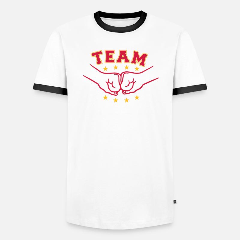 Freunde Faeuste Team Männer Kontrast-T-Shirt
