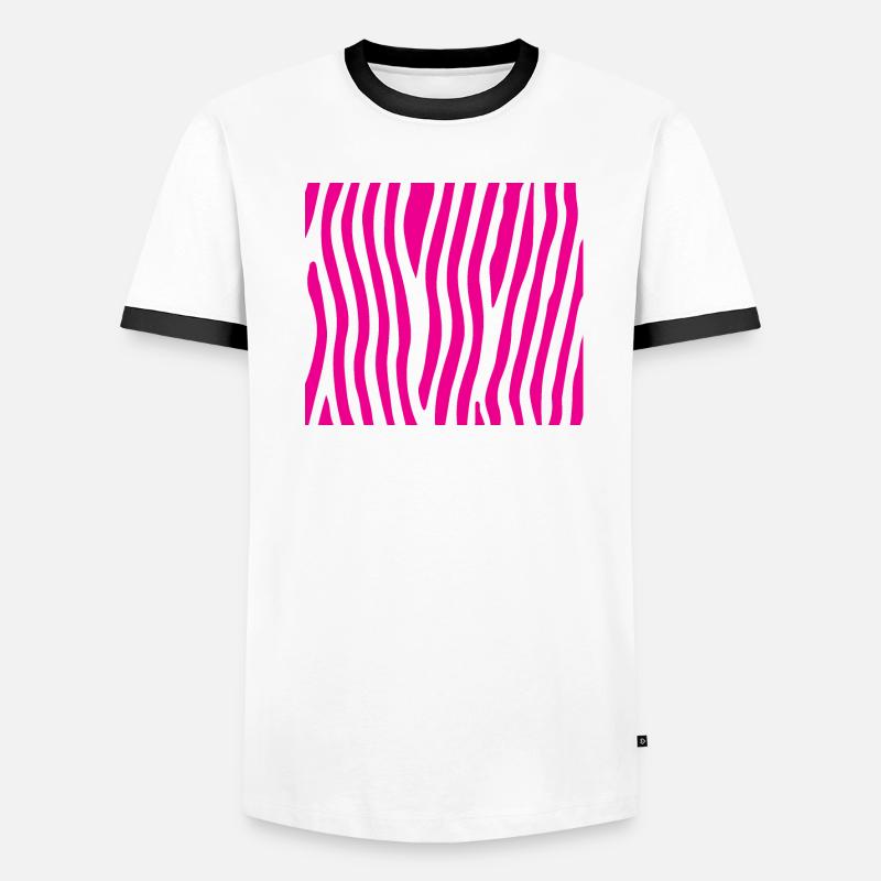 Pink zebra Men's Ringer Shirt