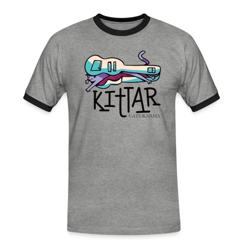 CATS KARMA - Männer Kontrast-T-Shirt