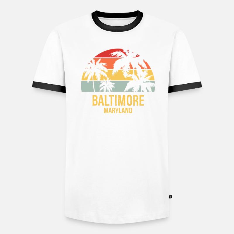 Baltimore T-shirt contrasté Homme