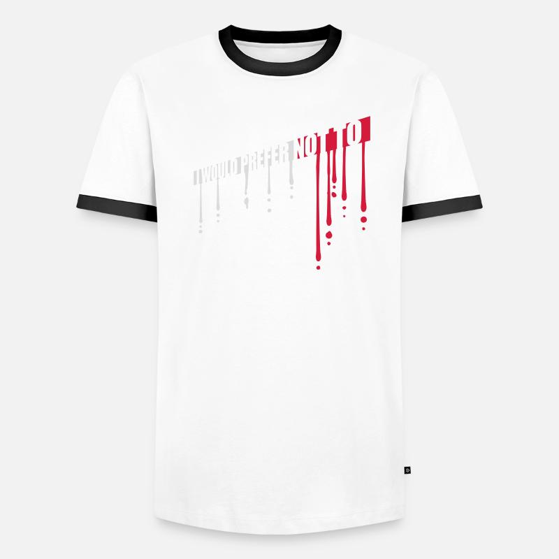 Je préfère ne pas T-shirt contrasté Homme
