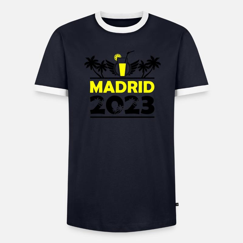 Madrid 2023 Männer Kontrast-T-Shirt