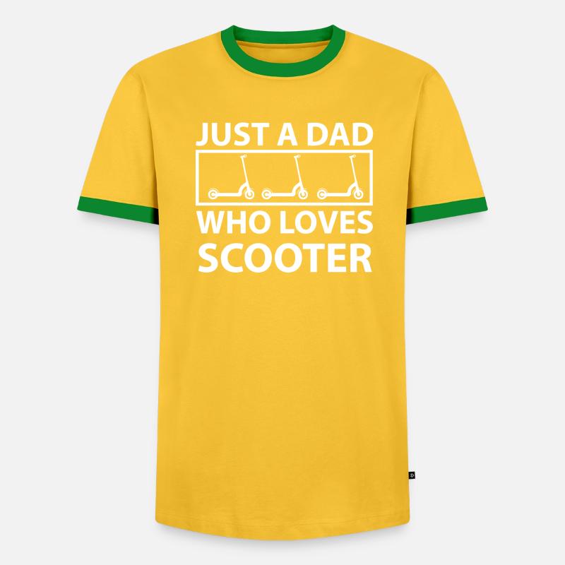 E-Scooter E-Roller Scooter - Männer Kontrast-T-Shirt - undefined
