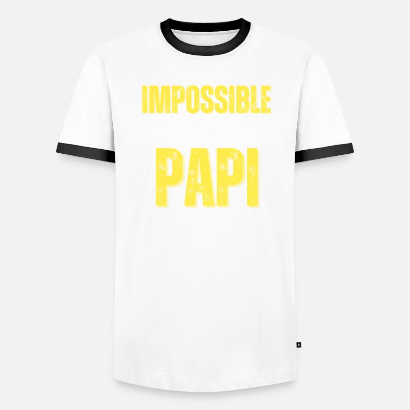 Cadeau Papi Rigolo impossible n'est pas papi T-shirt contrasté Homme