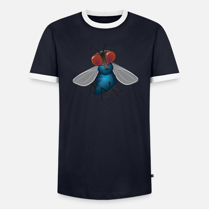 fliege Männer Kontrast-T-Shirt