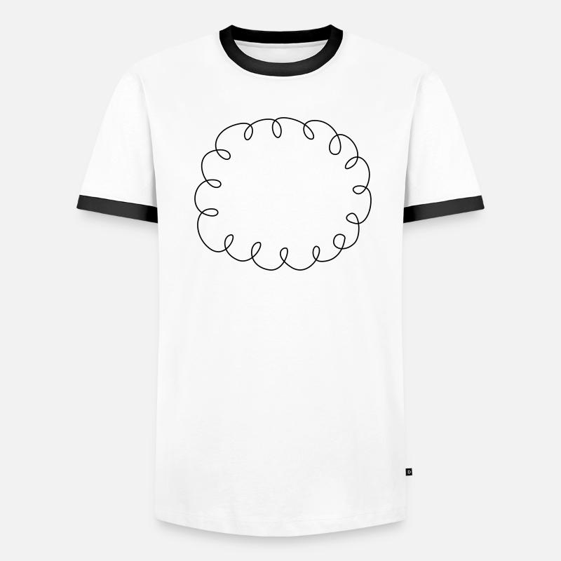 Squiggle speech bubble Men's Ringer Shirt