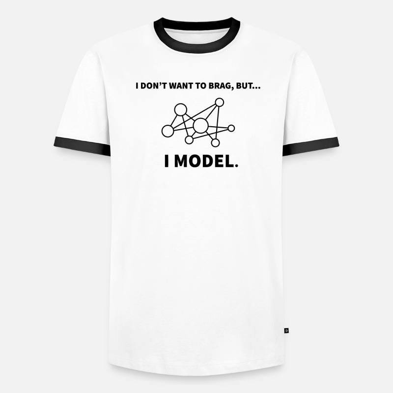 Model Datenwissenschaft Informatik Geschenk Männer Kontrast-T-Shirt