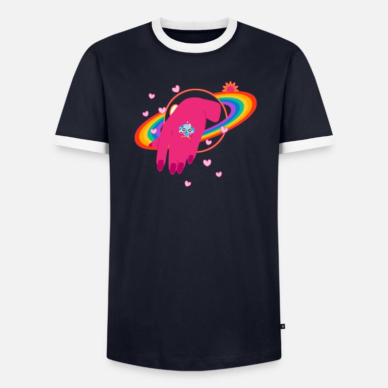 Arc-en-ciel - Diamant T-shirt contrasté Homme