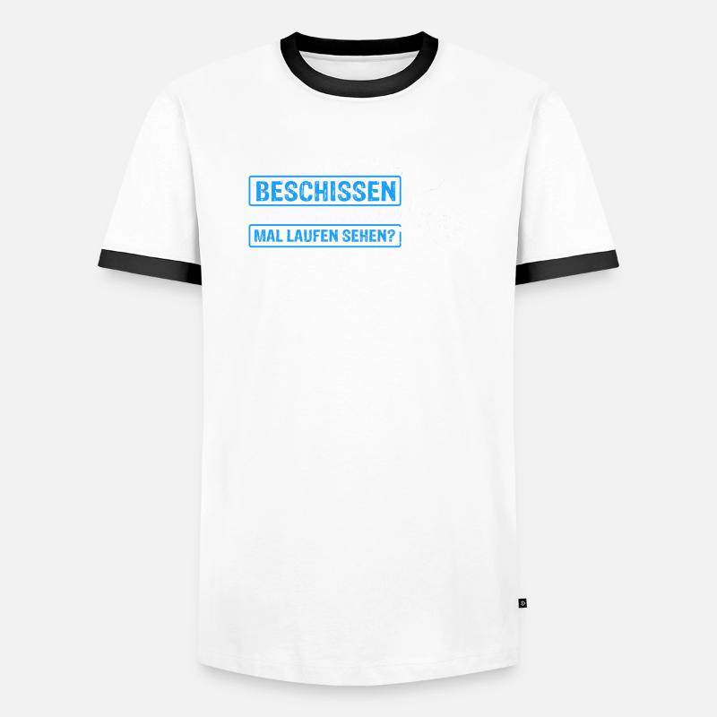 Rollstuhlfahrer Rollstuhl Spruch Geschenkidee Roll - Männer Kontrast-T-Shirt - undefined